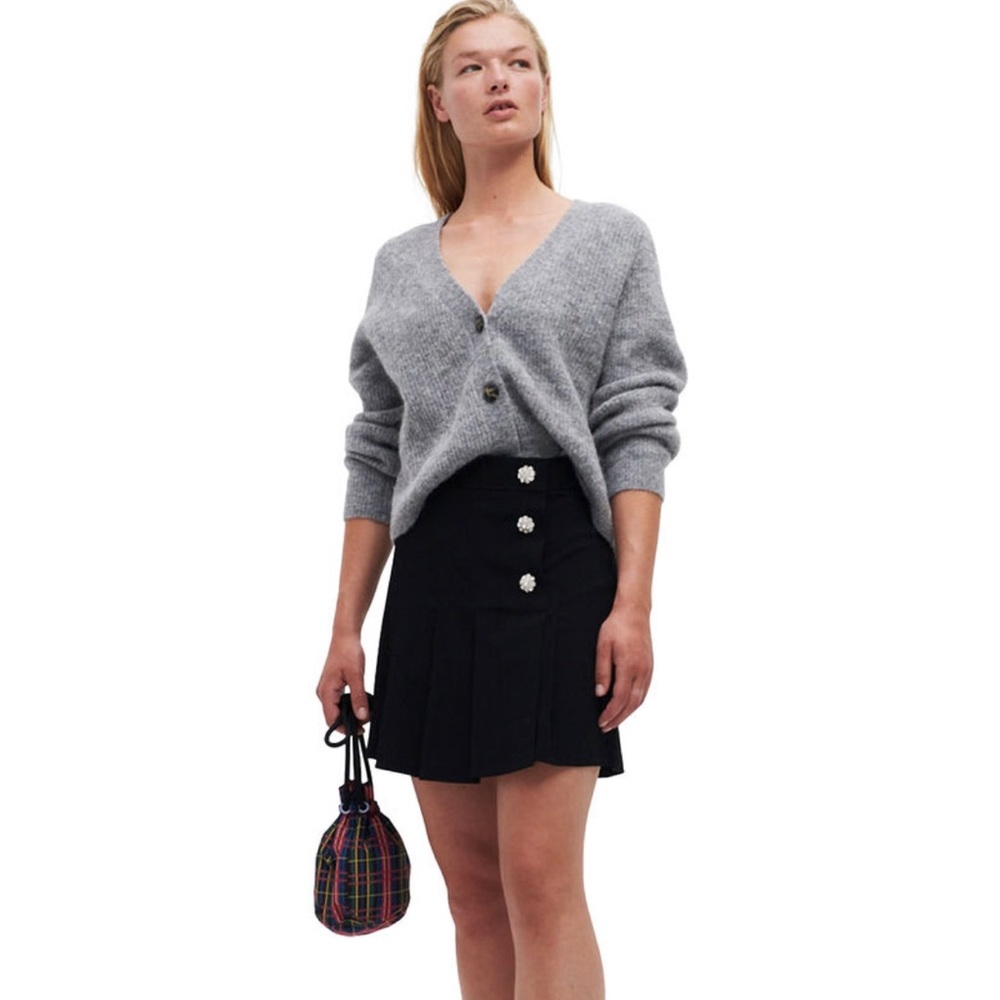 GANNI Recycled Suit Mini Skirt